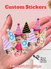 1/10/25/50/100/150pcs Customized Photo Stickers, Personalized Birthday Party Decoration Stickers, Personalized Photo Stickers, Bachelorette Party Favors, Multi-Functional, Decorative, Reusable, Exquisite, Fashionable, High Quality, Colorful, Modern